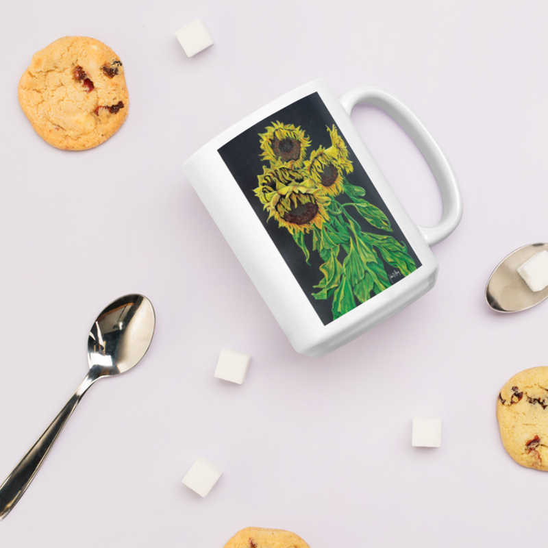 Out of the Darkness - White glossy mug – 15 oz, White