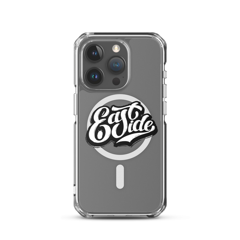 EastSide Dark Logo MagSafe® clear case for iPhone® – iPhone 15 Pro