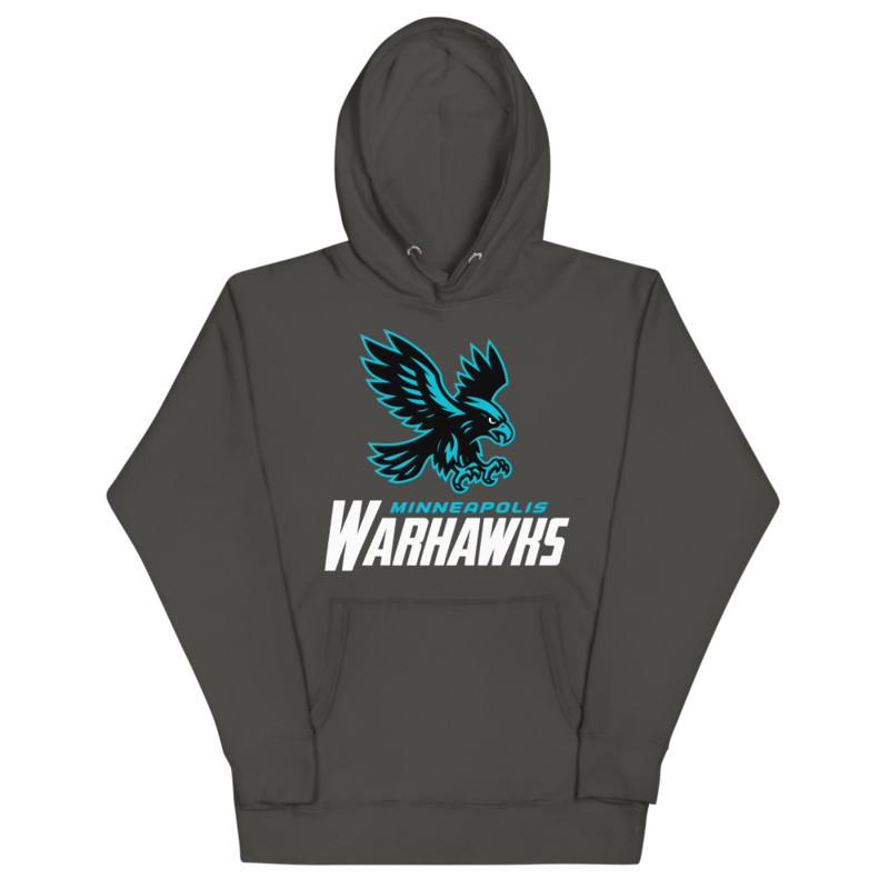 Minneapolis Warhawks - Black Logo Hoodie – XL, Vintage Black