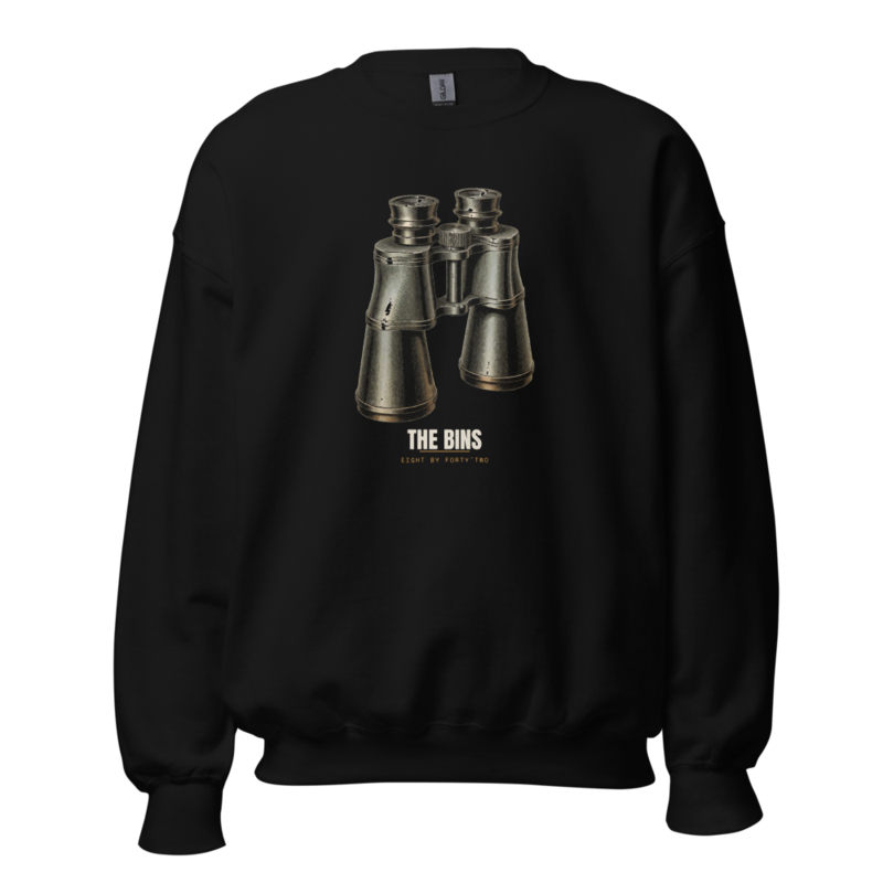 The Bins Crewneck — Birding merch