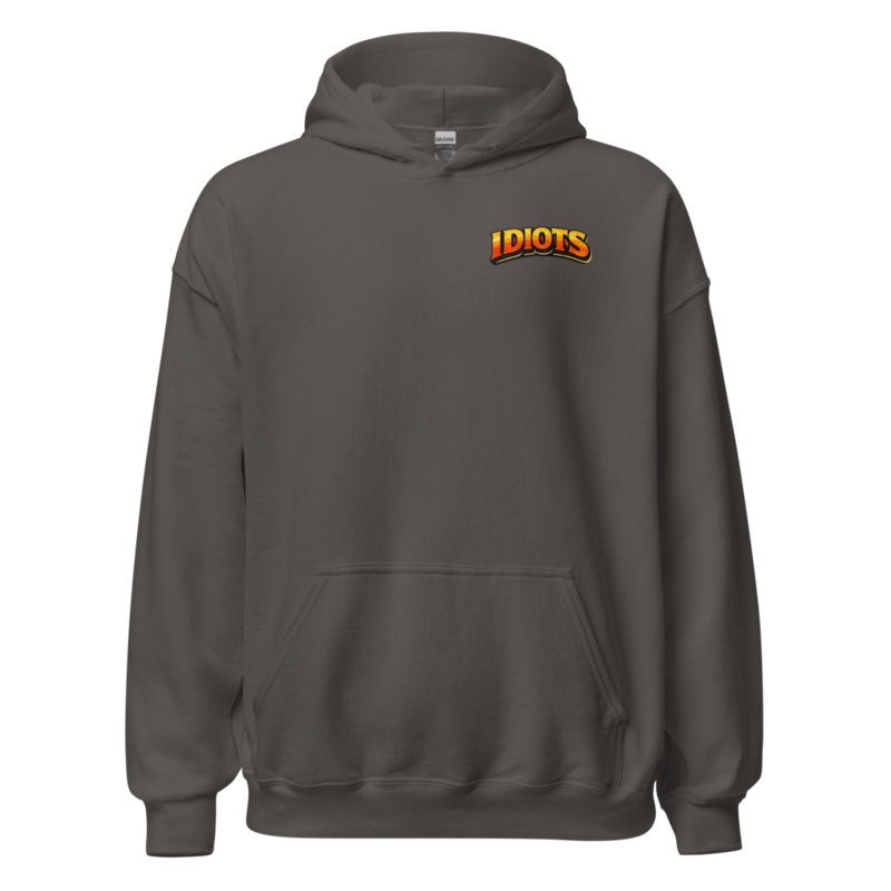 IDIOTS Classic Unisex Hoodie – XL, Charcoal