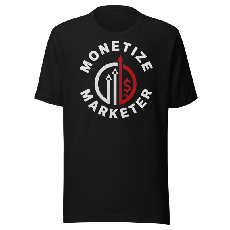 Monetize Marketer Circle Badge · Red Edition Tee