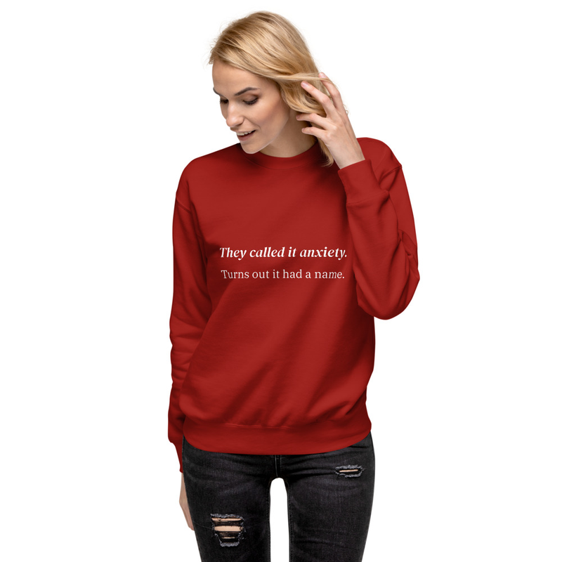 They called it anxiety. Turns out it had a name. – S, Cardinal