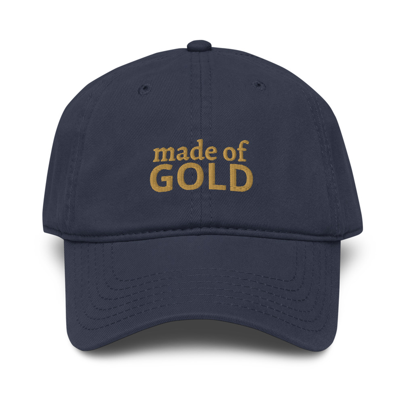 made of GOLD - Garment washed baseball cap – Image 8