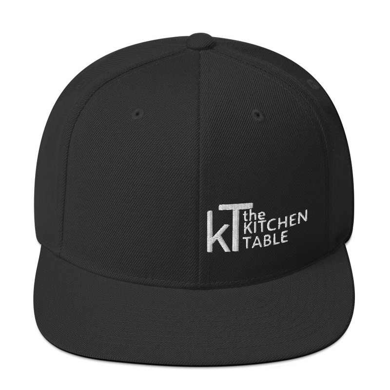 Kitchen Table Side Logo Snapback Hat – One size, Black