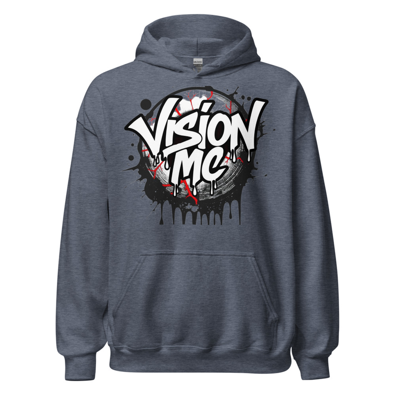 Grey Dripping Eyeball Unisex Hoodie