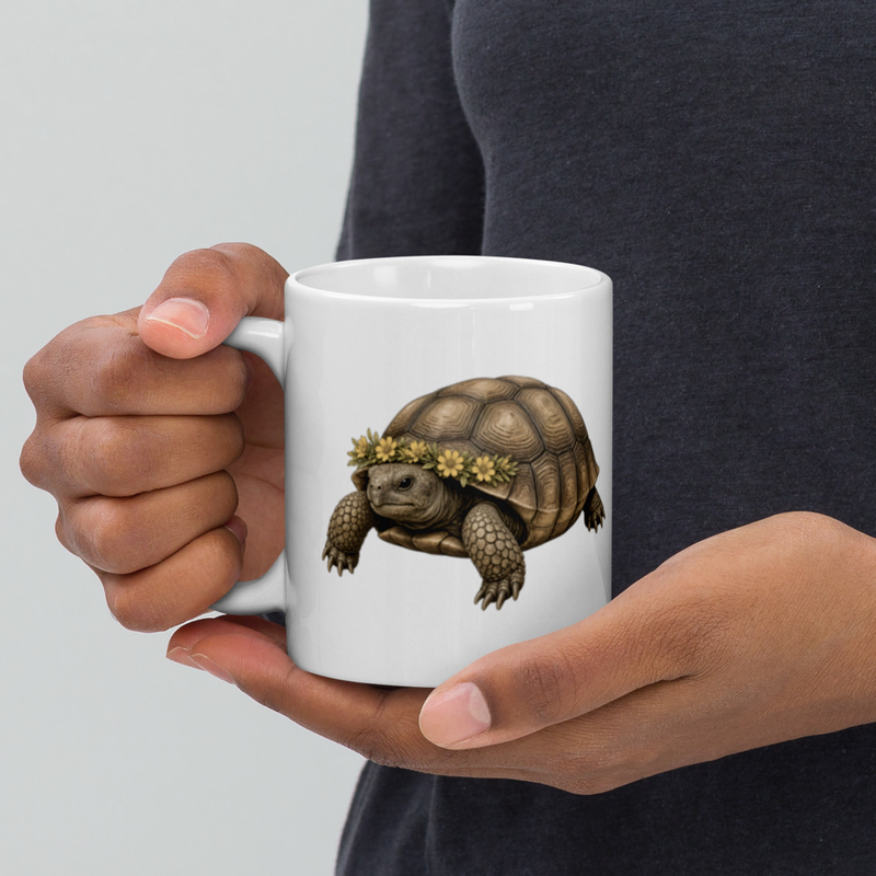 Gopher Tortoise Flower Crown Mug — Floof