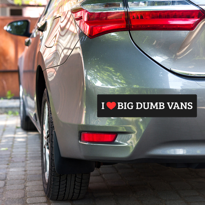 Big Dumb Vans Bumper Sticker