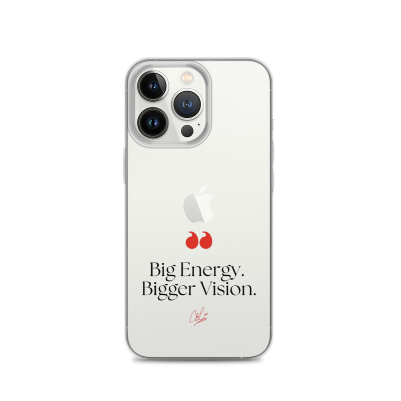 Big Energy. Bigger Vision. Clear Case for iPhone® – iPhone 13 Pro