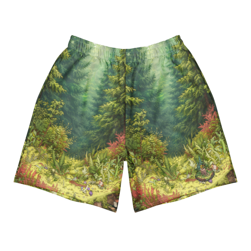 Cutaway Pluckle Unisex All-Over Print Athletic Long Shorts