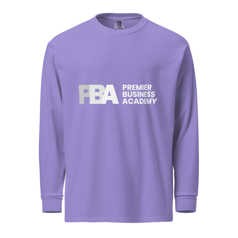 PBA Garment-Dyed Heavyweight Long Sleeve Shirt – XL, Violet