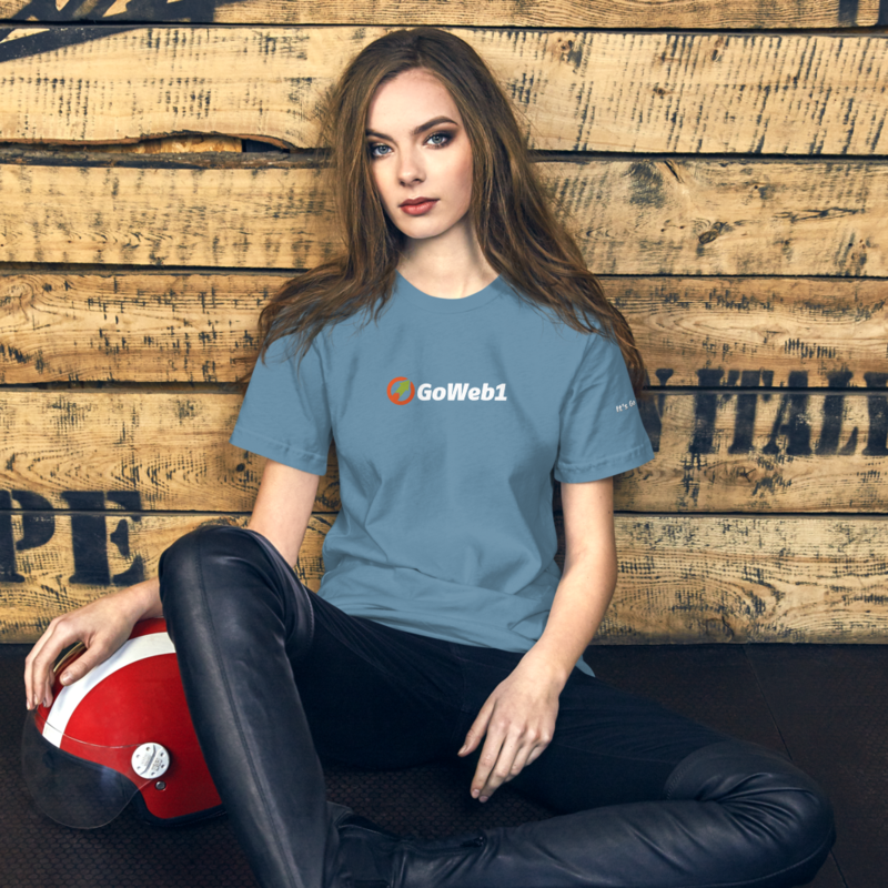 GoWeb1 - launch it's go time t-shirt – XL, Steel Blue