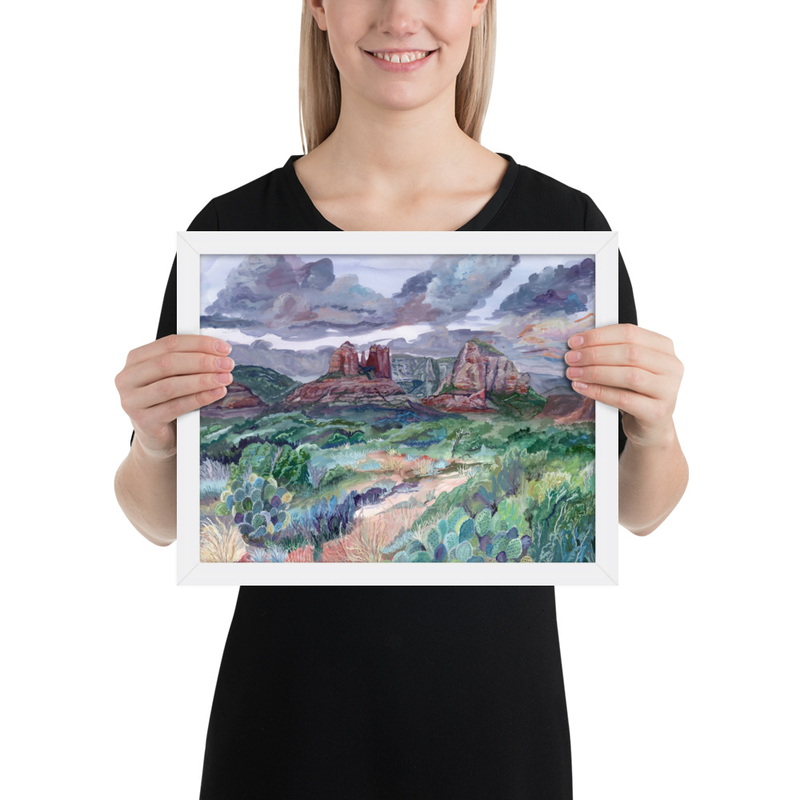 Framed Print – 11″×14″, White