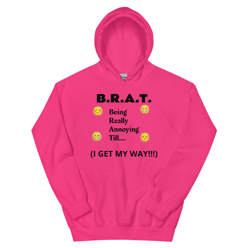 B.R.A.T. Unisex Hoodie – S, Heliconia