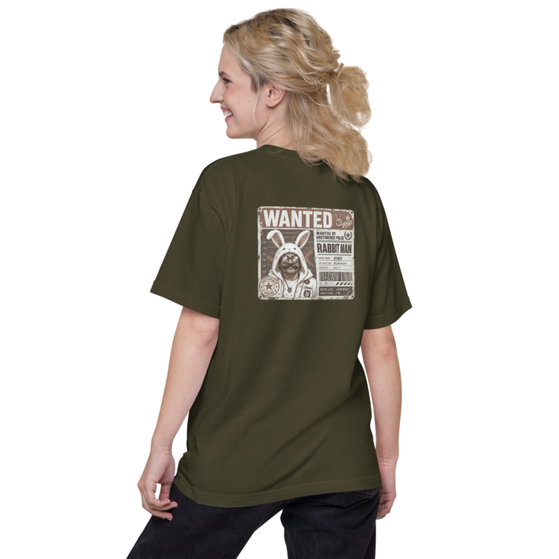 wanted バックプリント tee（アーミーグリーン）