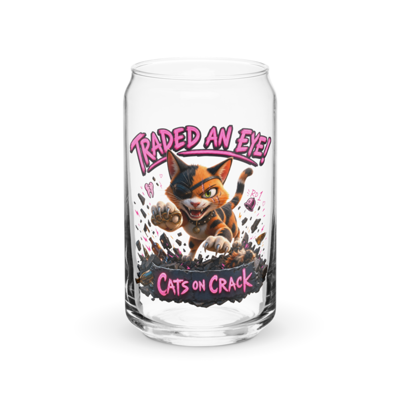 Traded An Eye 16oz Can Glass