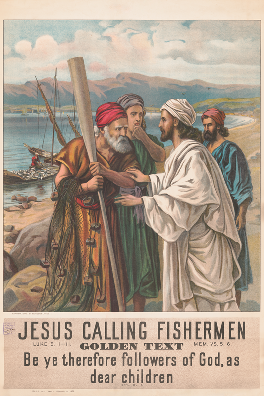 Jesus Calling Fishermen, 24"x36" Poster