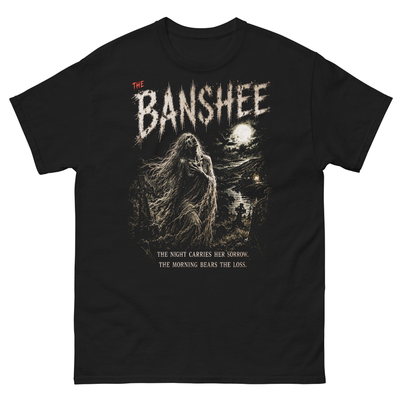 Banshee Shirt | Irish Folklore Horror Tee | Gothic Ghost Graphic T-Shirt | Celtic Legend Shirt