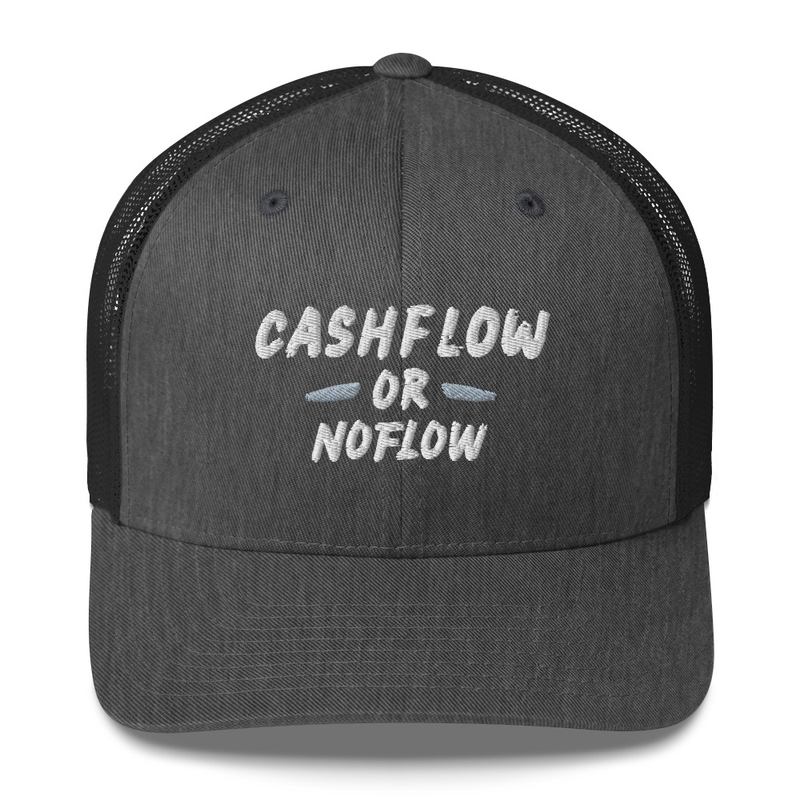 #CashflowOrNoflow Hat – One size, Dark Heather Gray