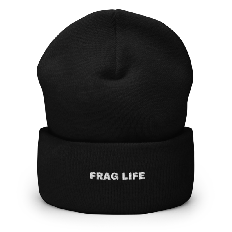 FRAG LIFE Beanie mockup
