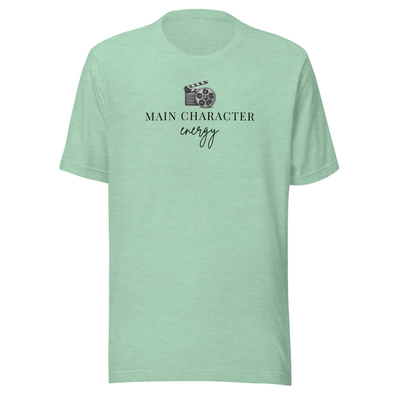 Main Character Energy Tee – S, Heather Prism Mint