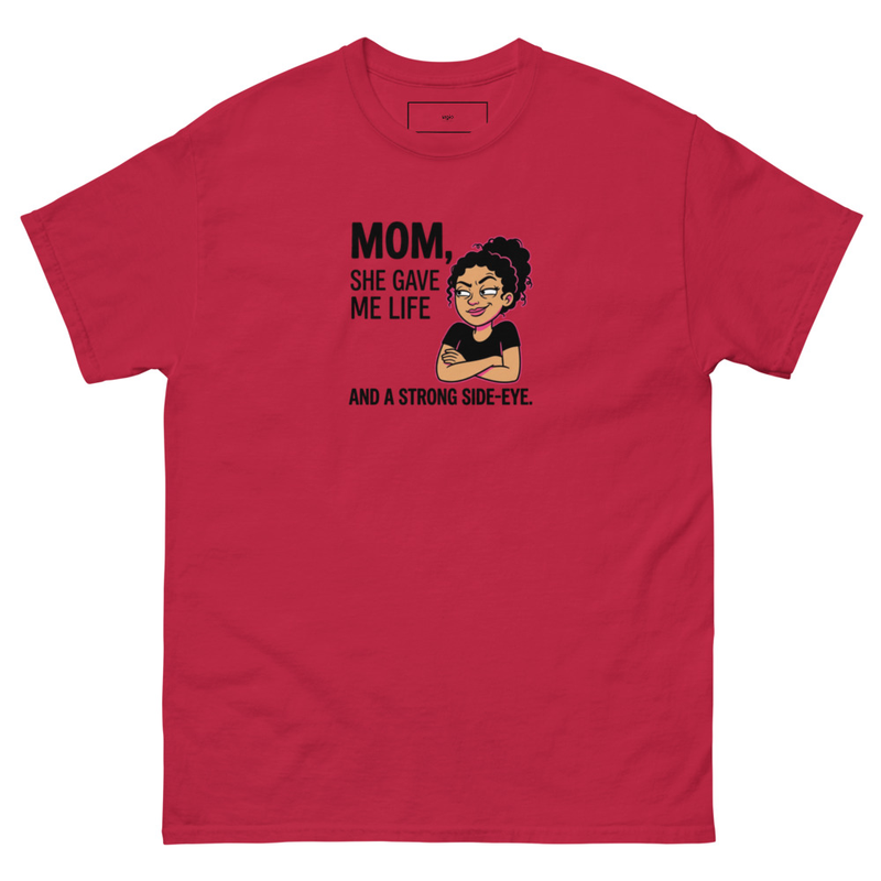Mom Side eye -classic tee – M, Cardinal