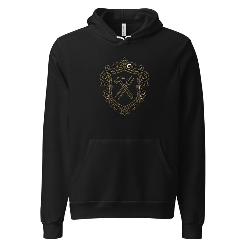 Heraldic Iron Shield Hoodie (Artist Series) mockup