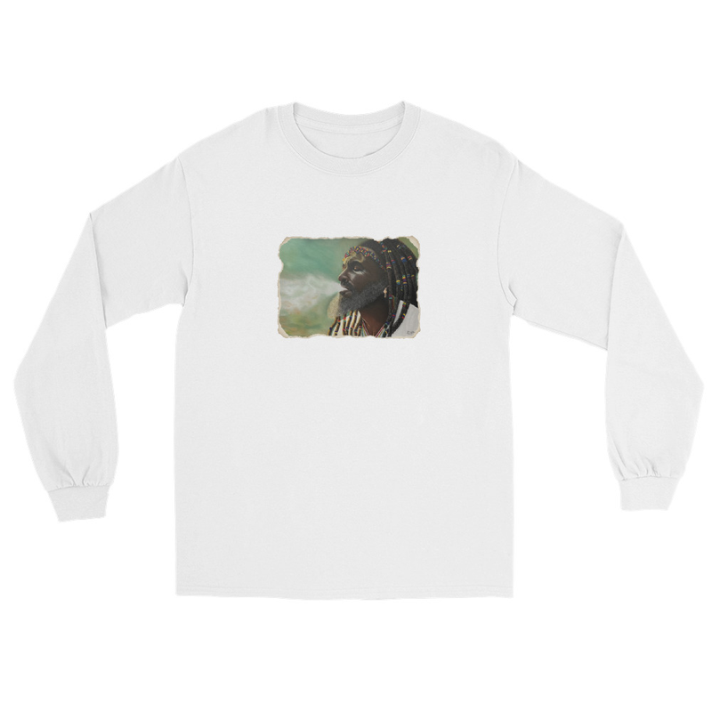 Mellow King - Unisex Long Sleeve Shirt – S, White