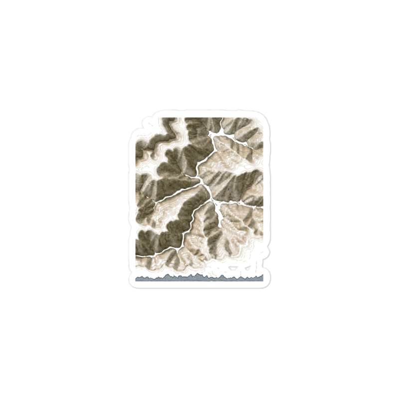 Read the Terrain Sticker mockup