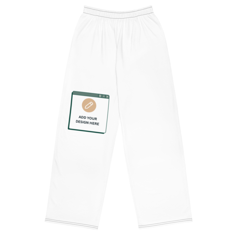 All-over print unisex wide-leg pants / 2XS