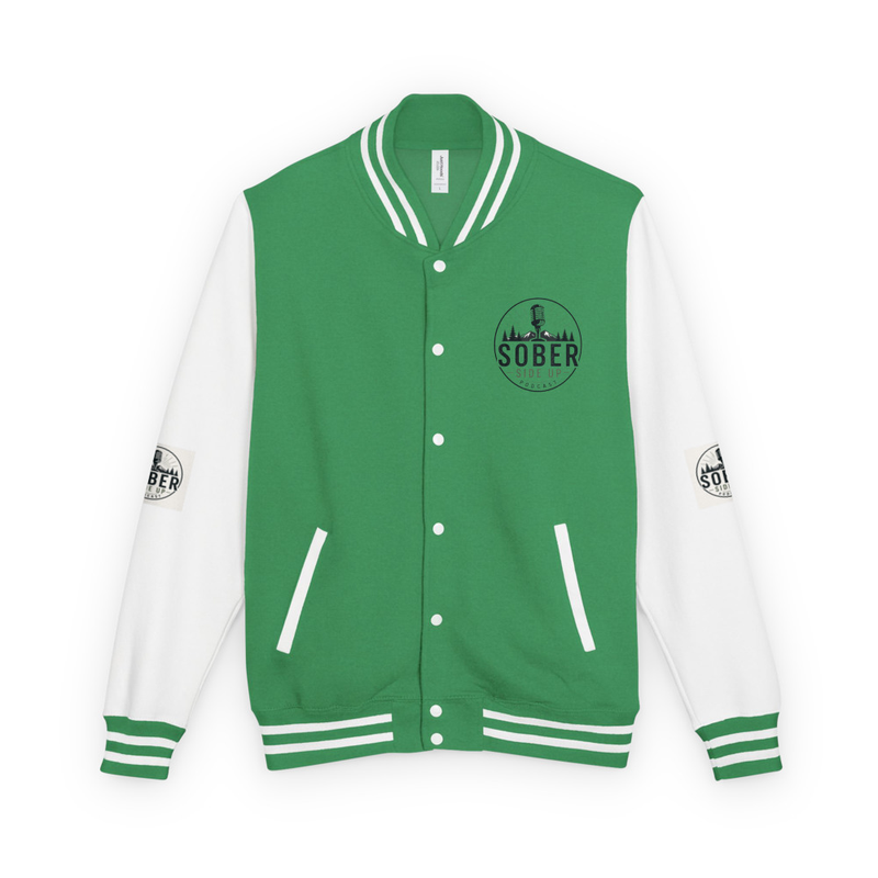 Heavyweight letterman jacket