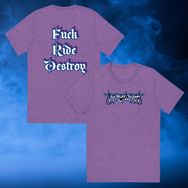 T Shirt - Lightning (Fuck Ride Destroy on back)
