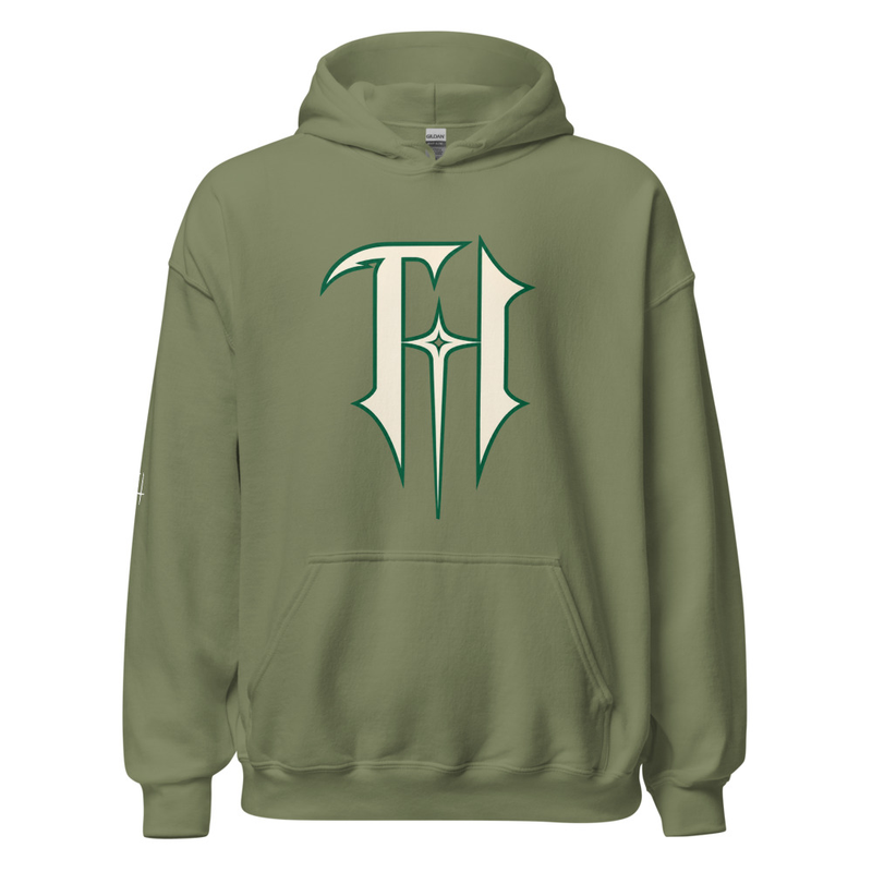 Truth Harris Signature Hoodie – S, Military Green