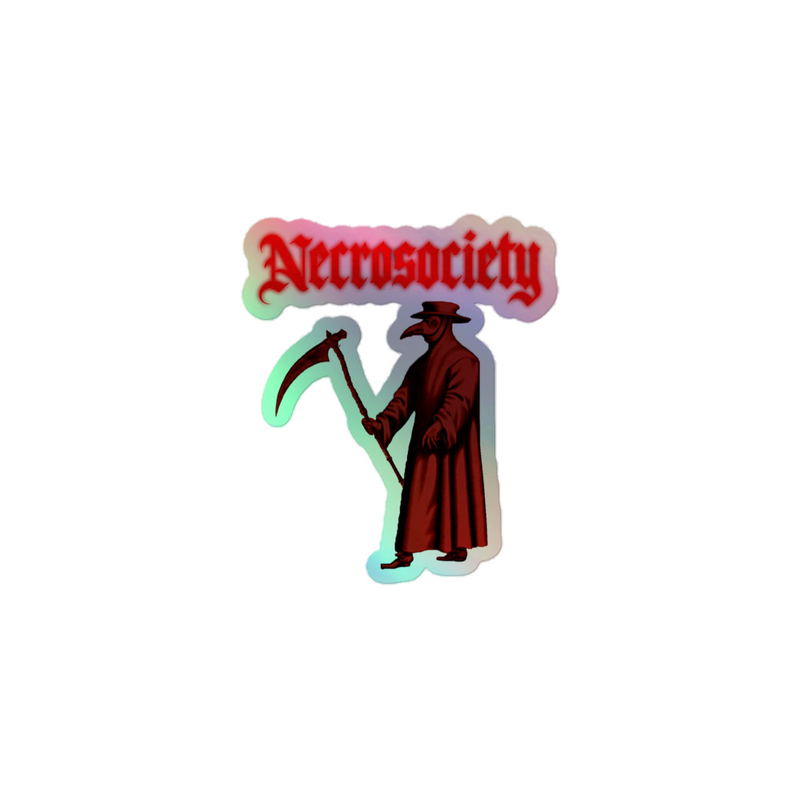 PLAGUE DOCTOR HOLO STICKER