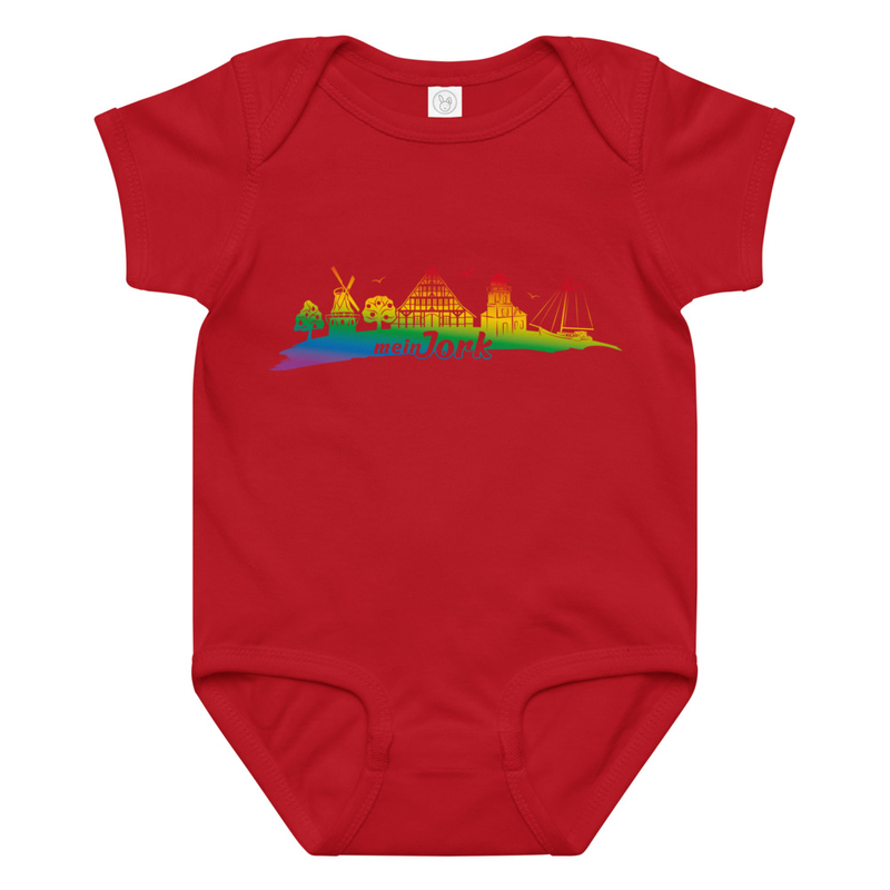 Baby jersey Strampler Regenbogen