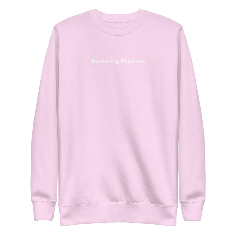 Unisex Positive Affirmations Crew Neck Sweatshirt – S, Lavender