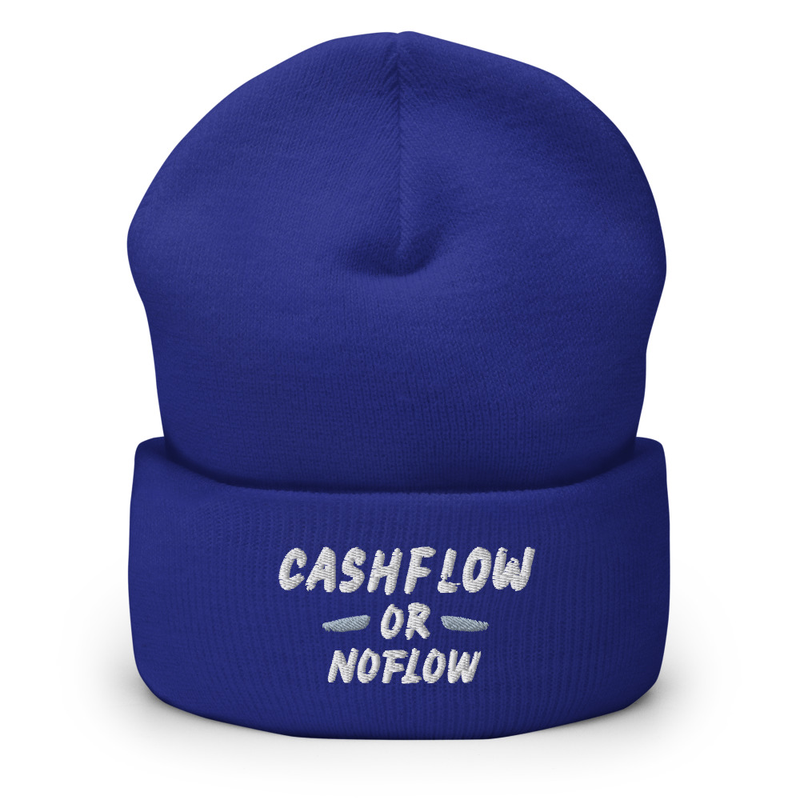 #CashflowOrNoflow Beanie – One size, Royal