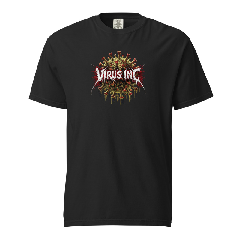 Virus Inc Unisex garment-dyed heavyweight t-shirt