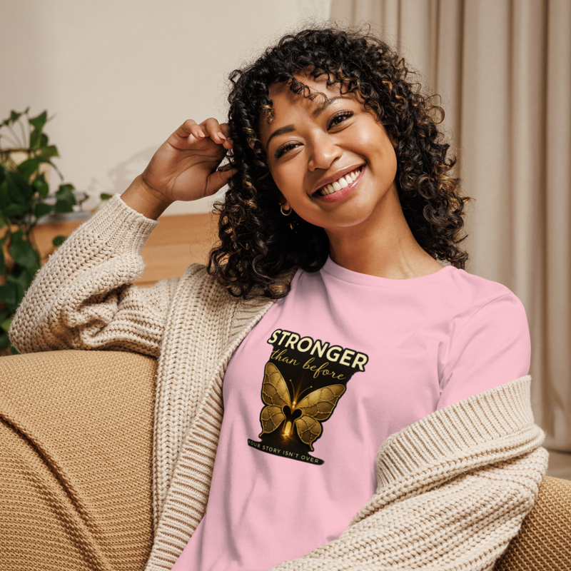 Stronger Than Before Butterfly Tee - "Your Story Isn't Over" Inspirational Women's Shirt – Image 11