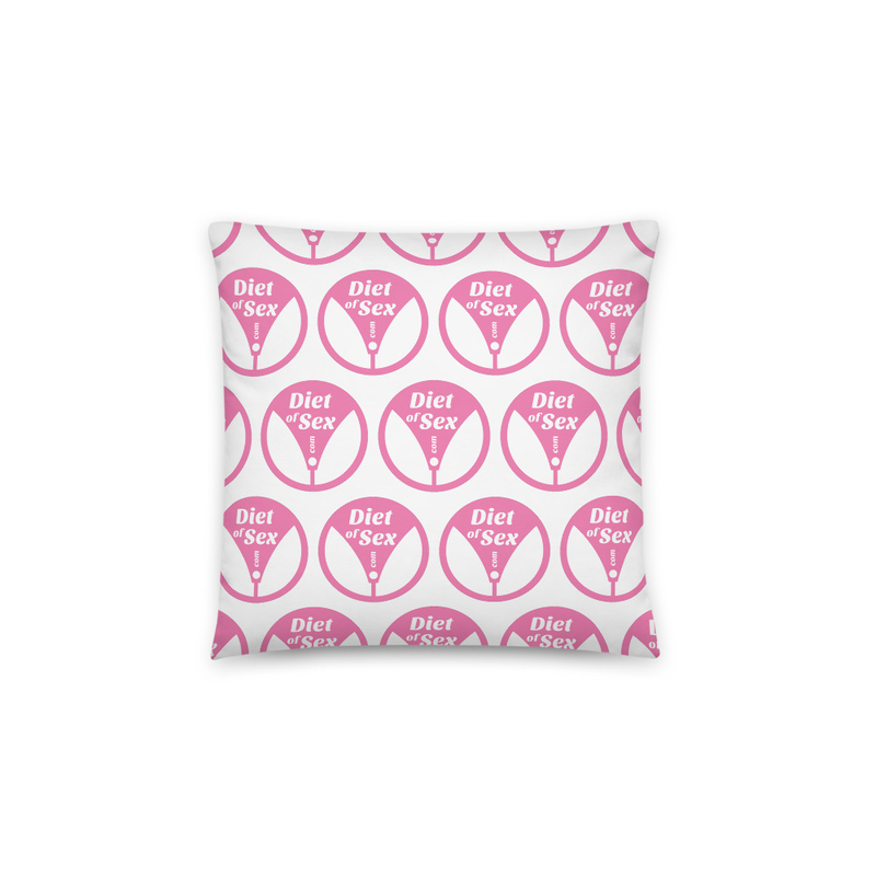 Official Diet of Sex Throw Pillow (Comfort Edition)