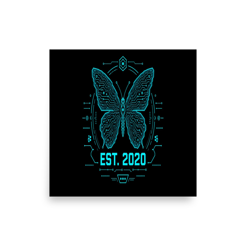 Uncle Benny ® Circuit Butterfly Poster EST. 2020