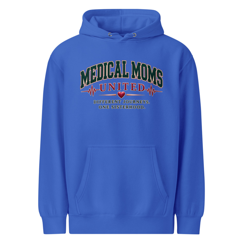 Medical Moms United | Sisterhood Design | Unisex Hoodie – S, True Royal
