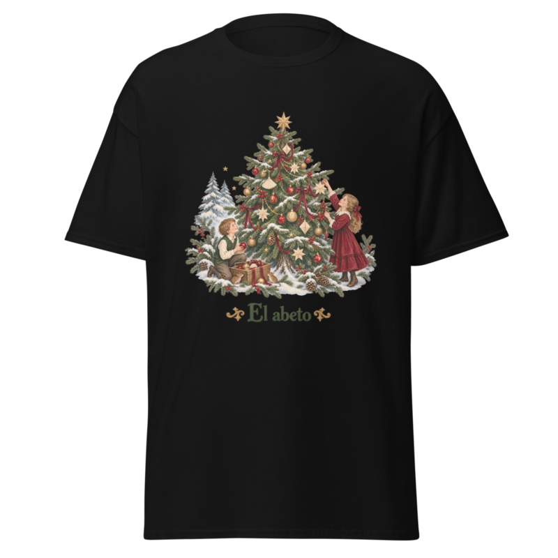El abeto: Camiseta unisex · Negro