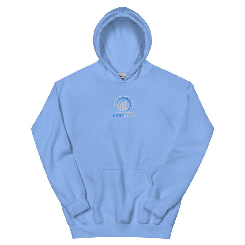 Cashflow Investing Inc Embroidered Hoodie v.1 – XL, Carolina Blue