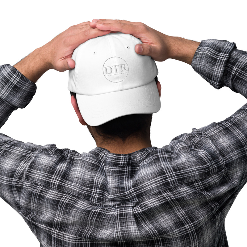Dad Hat White Logo