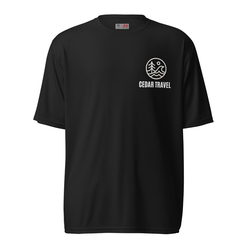 Men's Dry Fit Cedar Logo Shirt – S, Black
