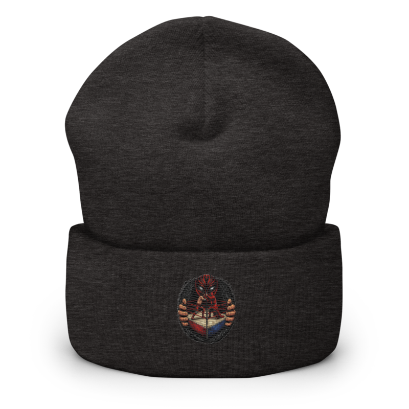 Heel Who Dictates Dark Grey Unisex Cuffed Beanie