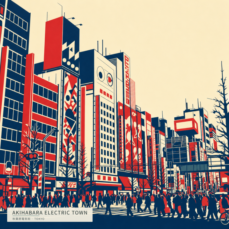 Akihabara Electric Town(秋葉原電気街)のアートワーク