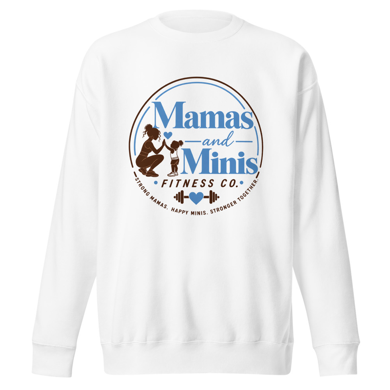 Mamas and Minis Classic Crewneck - White 
