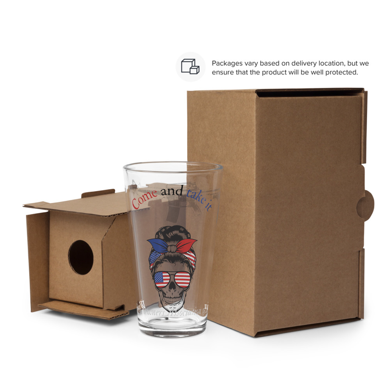 Come & Take It - Shaker pint glass